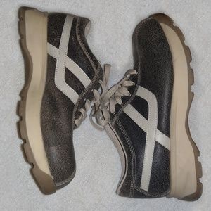 Vintage Candies Leather Brown Sneakers, US6, ~1995